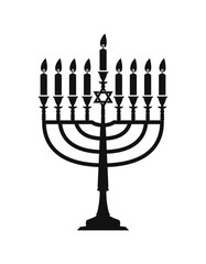 vector hanukkah menorah