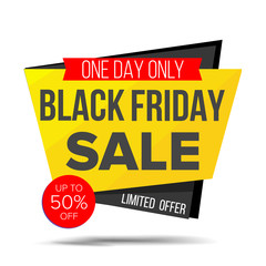 Black Friday Sale Banner Vector. Shopping Background. Discount Special Offer Sale Banner. Isolated Illustration