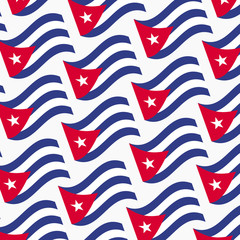 Fototapeta na wymiar Cuba-flags-vector