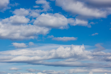 beautiful cloud photo on blue sky