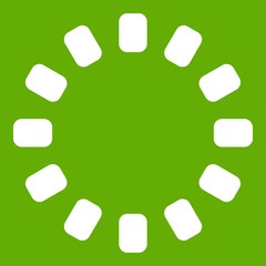 Sign download online icon green