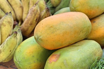 papaya at street food