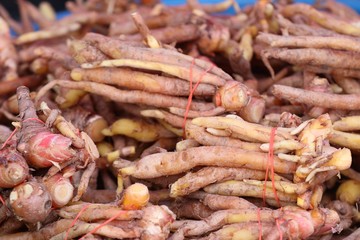 ginger root at market