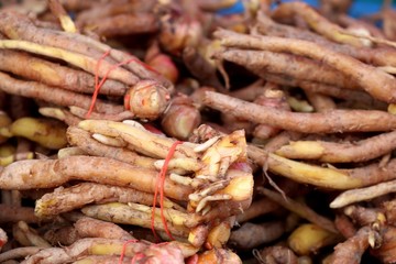 ginger root at market