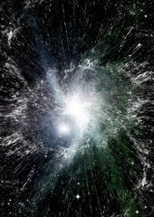 galaxy in a free space
