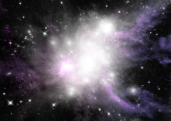 galaxy in a free space