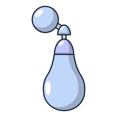 Woman perfume icon, cartoon style