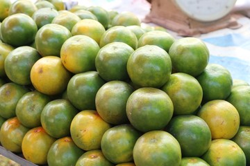 orange at street food