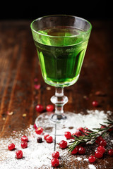 absinthe on the bar