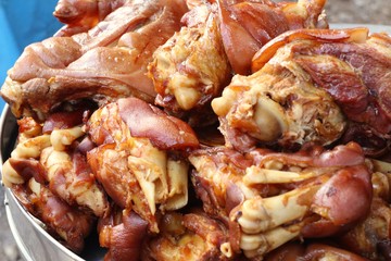 Stewed pork at street food