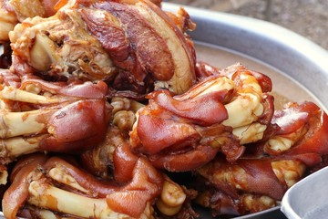 Stewed pork at street food