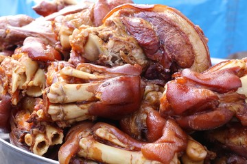 Stewed pork at street food