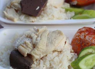 rice steamed with chicken