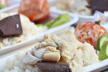 rice steamed with chicken
