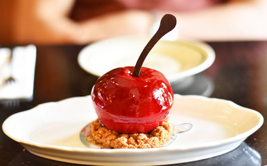 cheese cake as big red cherry bakery