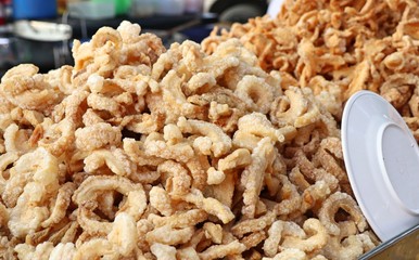 fried crisp pork skin