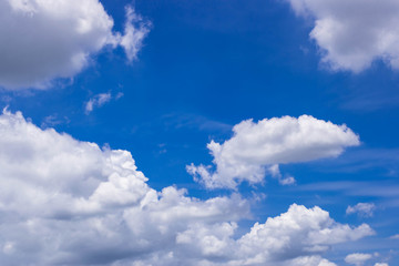 Naklejka na ściany i meble blue sky with white cloud and copy space