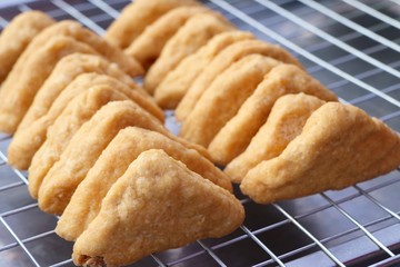 Tofu fried at street food