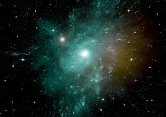 galaxy in a free space