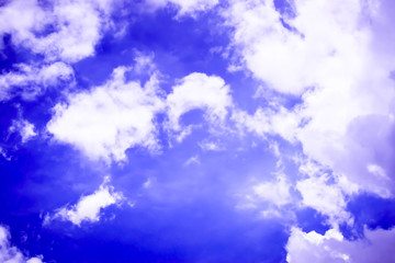 Fototapeta na wymiar blue sky with white cloud and copy space