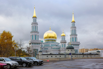 Fototapeta na wymiar Московская соборная мечеть.