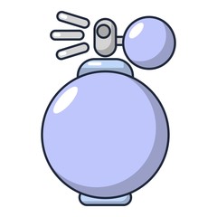 Perfume spray icon, cartoon style