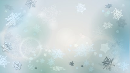 winterlicher Hintergrund mit Schneeflocken