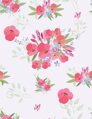 Floral seamless background for your design