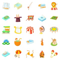New impression icons set, cartoon style