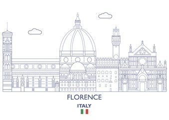 Florence City Skyline, Italy
