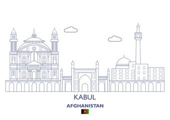Fototapeta na wymiar Kabul City Skyline, Afghanistan