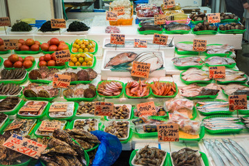 Ameyoko market street in Tokyo Japan. 25 OCTOBER 2017  located next to Ueno Station.