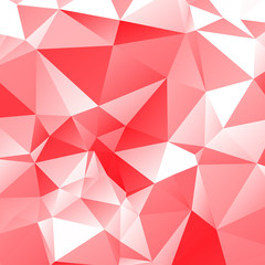 Obraz premium Light red polygonal illustration consist of triangles. Triangular design for your business. Creative geometric background in Origami style with gradient.