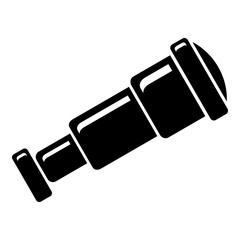 Spyglass icon, simple style