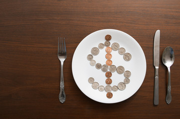 Money Food Concept