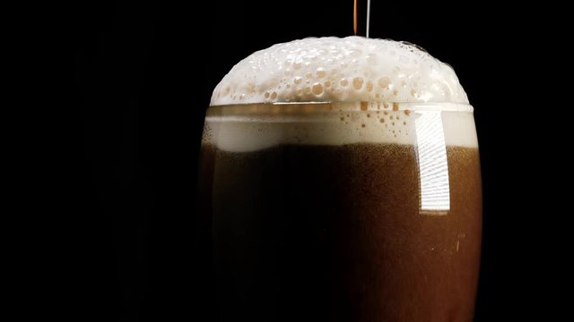 Dark hand crafted beer