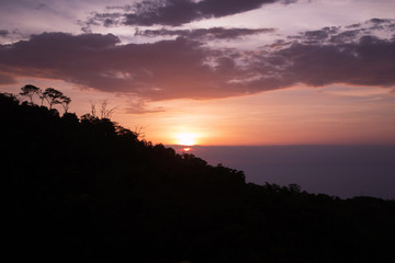Sunset in Minca, Colombia