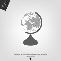 Globe vector icon