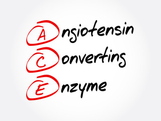 ACE - Angiotensin Converting Enzyme acronym, concept background