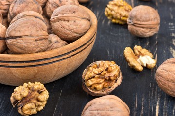 Walnuts on table