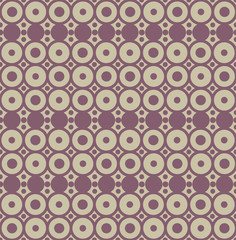 Geometric seamless pattern with circles. Trendy colours