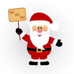 Christmas card. Santa.