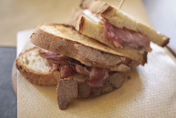 Sandwich with smoked ham