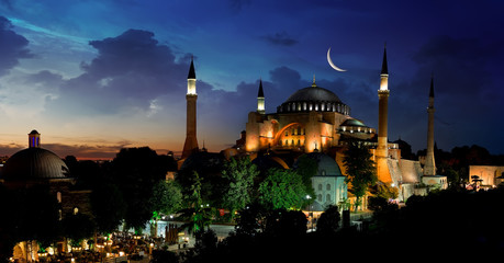 Fototapeta na wymiar View of Hagia Sophia