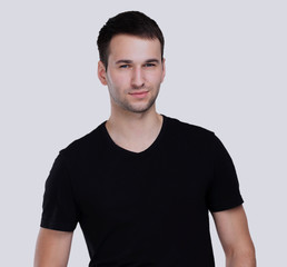 Obraz premium Handsome man isolated over a white background