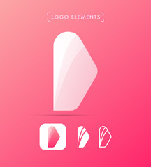 Play button arrow logo template. Material design, flat and line style. Application icon