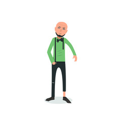 Exhausted and completely wiped out cartoon guy in casual clothes, gesturing. Vector illustration. Modern flat design.