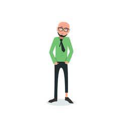 Exhausted and completely wiped out cartoon guy in casual clothes, gesturing. Vector illustration. Modern flat design.