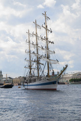 Sailboat on the Neva