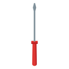 Screwdriver construction tool icon vector illustration graphic design